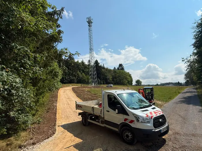 Anschluss der Zuwegung an die bestehende Straße